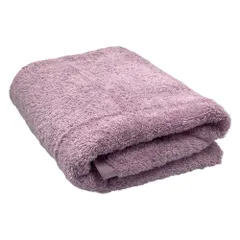 ホテルライク バスタオル 1枚 ラベンダー 約60×120cm 綿100% 吸水 中厚手 毛羽落ちが少ない ふんわり手触り 新品 未使用