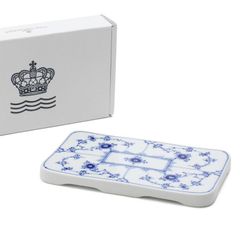 送料込希少 ロイヤルコペンハーゲン ブルーフルーテッド美品ペン立て