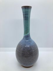 未使用・箱付き】黒木国昭 手吹きガラス 花器 金彩 琳派 一輪挿し