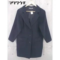■ KBF ケービーエフ URBAN RESEARCH 長袖 チェスターコート サイズF ネイビー レディース 【中古】 【1105110012031】のサムネイル