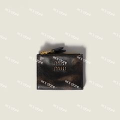 新品 miumiu ミュウミュウ シェブロン ウール シュシュ ブラック