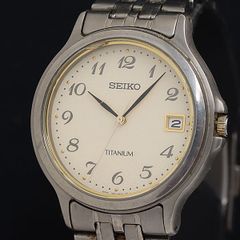 稼働品】SEIKO KINETIC TITANIUM メンズ腕時計 シルバー - メルカリ