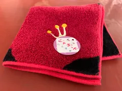 和柄　はんかち　ジャガードはんかち　赤　黒248604 椿　つばきのサムネイル