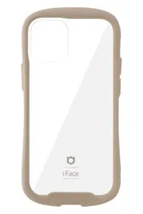 iFace Reflection iPhone 12 mini ケース クリア 強化ガラス (ベージュ) [iPhone 12 mini専用・ベージュ]