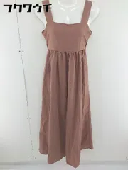 ◇ titivate ティティベイト バックオープン ロング タンクトップ ワンピース サイズF レッドブラウン系 レディース  【中古】 【1107080004382】のサムネイル
