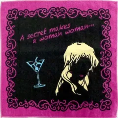 【中古】タオル・手ぬぐい(キャラクター) ベルモット(シルエット) ハンドタオル 「セガラッキーくじ 名探偵コナン -黒と白-」 黒D賞