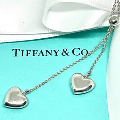 【プロフ必読】サリーとマキー 専用　TIFFANY & Co. ダブル ドロップ ハート ネックレス