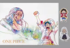 【中古】クリアファイル シルバーズ・レイリー＆モンキー・D・ルフィ A4クリアファイル＆ステッカーセット 「一番くじ ワンピース ロジャー海賊団～伝説の海賊～」 I賞