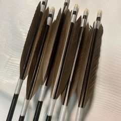 イーストン2014BLACKシャフト　黒手羽　近的矢　6矢