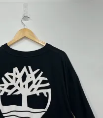 Timberland(ティンバーランド) ビッグロゴ プリント バイカラー カモフラ 半袖 Tシャツ