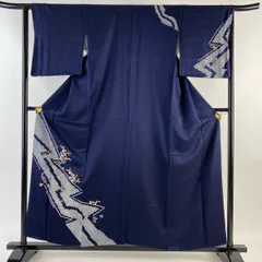 AK-1951 裄65 金駒刺繍 刺繍 絞り 紋無し 付下げ 訪問着　正絹　広衿 AK-1951 裄65 金駒刺繍 刺繍 絞り 紋無し 付下げ 訪問着 正絹 広