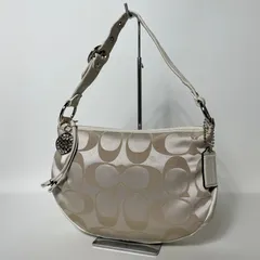 2509-314｜美品｜コーチ シグネチャー ハンドバッグ ホワイト