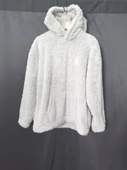 ◇ ⊇ Disney ディズニー ボア 長袖 プルオーバー パーカー サイズS ライトグレー系 レディース E  【1507230011275】