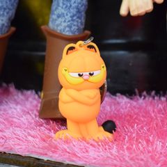 【ガーフィールド】 ３Dラバーキーホルダー キーリング キーホルダー アメリカン雑貨 アメコミ ガレージ マーベル
