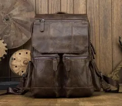 ☆新品☆ 本革 ビジネスリュック 牛革 デイバッグ メンズバッグ ビジネスバッグ おしゃれ 職人手作り大容量 旅行 通勤通学