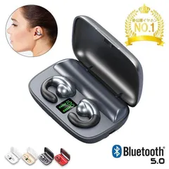 骨伝導イヤホン ワイヤレスイヤホン イヤーカフ 自動ペアリング Bluetooth  イヤーカフ構造 挟んで装着 快適 完全ワイヤレスヘッド 自動ペアリング ステレオサウンド マイク内蔵