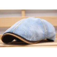キャスケット帽子 デニム PUツバ 綿 カジュアル派 キャップ 帽子 56cm~58cmメンズ レディース BL 新作 KC101-5