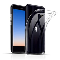 Rakuten (楽天) Mini 用 ケース 薄型 軽量 衝撃吸収 黄ばみ無し ワイヤレス充電対応 ストラップホール付き Rakuten Mini 適応用 透明 カバー