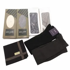 クリスチャンディオール Christian Dior シップス ビームス 他 セット 7点 まとめて 靴下 ソックス ハイソックス リブ ハンカチ 千鳥格子柄 黒 ブラック 白 グレー 紺 /VU◆ 1216 