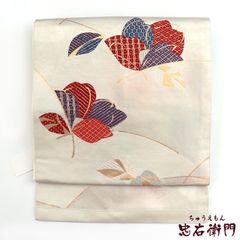未仕立て品 本染 浴衣反物 綿100% 紅葉 白 着尺 四季花 - メルカリ