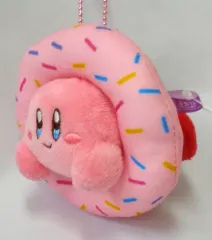 【中古】キーホルダー・マスコット(キャラクター) カービィ(イチゴ味) スイーツマスコット(ドーナッツ) 「星のカービィ25周年キャンペーン in ナムコ」
