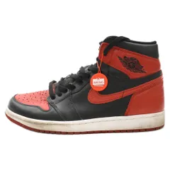 NIKE (ナイキ) 16年製 AIR JORDAN 1 RETRO HIGH OG BANNED BRED 555088-001 エアジョーダン1 バーンド ブレッド ハイカットスニーカー レッド/ブラック US10/28cm