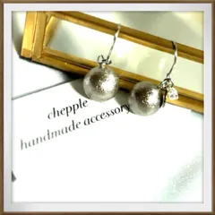 No.904   エアーパール一粒ピアス　パールのピアス　ハンドメイドイヤリング