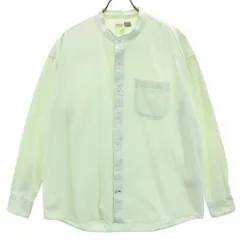 GAP ギャップ 長袖 ノーカラーシャツ XS グリーン系 メンズ 古着