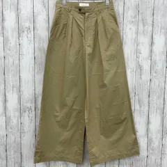 【 green label relaxing 】グリーンレーベルリラクシング コットンワイドパンツ ベージュ 36 Sサイズ