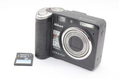 [Return Guarantee] [Conveniently uses AA batteries] Nikon Coolpix P50 Black Nikkor 3.6x Compact Digital Camera s762
