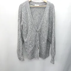 ◇ one after another NICE CLAUP 長袖 カーディガン サイズF グレー レディース E  【1407020048514】