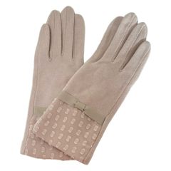 LAURAASHLEY(ローラアシュレイ) 手袋 レディース美品  - ピンクベージュ×ベージュ