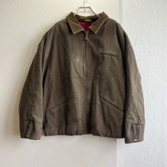モンタナジャケット MONTANA JACKET ブルゾン ジップアップ 大きめサイズ オーバーサイズ ビッグシルエット vintage ヴィンテージ ビンテージ 古着 レトロ ウォッシャブル チャコール 毛襟 コーデュロイ襟 刺繍