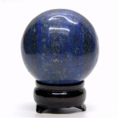 ラピスラズリ　50ｍｍ丸玉　台座付き_[NO.4]　☆天然石　スフィア　置石