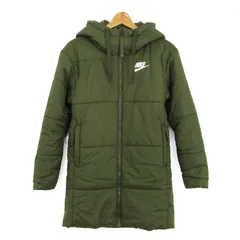 ナイキ 中綿ジャケット ジャンパー アウター スポーツウエア レディース Sサイズ グリーン NIKE 【中古】