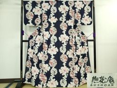 極美品】撫松庵 セオα 洗える浴衣 紫陽花柄 高級浴衣 - メルカリ