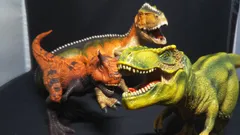 現状品 シュライヒ ギガノトサウルス オレンジ カルノタウルス ティラノサウルス フィギュア セット Schleichのサムネイル