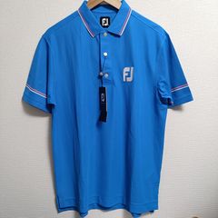 タグ付未使用 フットジョイ ポロシャツ ライトブルー系 XL