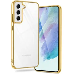 【速発送】Glx S21 5G ケース クリ 金 SC-51 SCG09 GlxS21 カバー 保護カバー 耐衝撃 軽量 スマホケース ソフト T 薄型 透明 背面クリ ストラップホール付き（ゴールド）