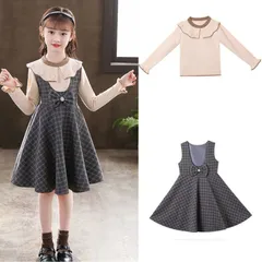 韓国子供服 女の子 卒園式 入学式 フォーマル セットアップ ガールズ ワンピース ニット 小学生 保育園 幼稚園 卒業式 結婚式 発表会 0HLq524