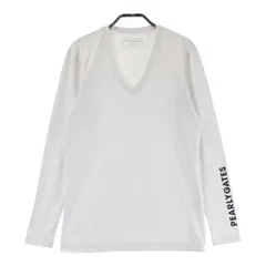 サイズ：4 PEARLY GATES パーリーゲイツ  Vネック長袖 インナーTシャツ  ホワイト系 [240101493238] ゴルフウェア メンズ ストスト