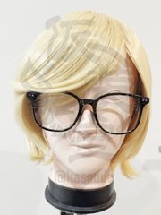 フルフレーム　伊達メガネ　黒縁