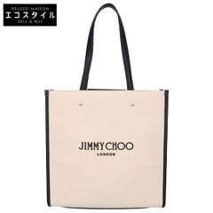 JIMMY CHOO ジミーチュウ 【新品同様】ノース サウス キャンバス ロゴ