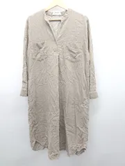 ◇ Sonny Label サニーレーベル URBAN RESEARCH 長袖 膝下丈 ワンピース サイズFREE ベージュ レディース P  【1407260026242】