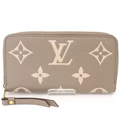 ルイ ヴィトン LOUIS VUITTON ジッピー･ウォレット モノグラム･アンプラント レザー M69794 トゥルトレール クレーム 【中古】Aランク