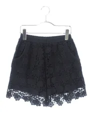 アーバンリサーチ URBAN RESEARCH パンツ スカート キュロット 総レース 花柄 F 紺 ネイビー ▲H /ey