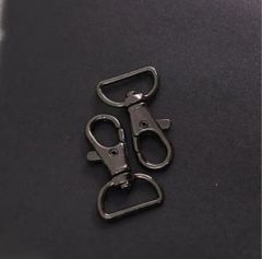 ナスカン 尾内径 約20mm 80個入り黒ニッケル ナスカンまとめ買い 卸 業務用 問屋 お徳用 作家 バッグ カバン 金具 フック ゴールド シルバー ブラック キーホルダー パーツ 持ち手 ショルダー 回転 クリップ DIY ハンドメイド 手芸 手作り