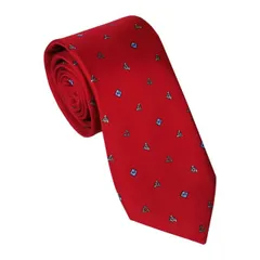 【新品】dunhill ダンヒル ネクタイ DU20FPTP1WN620R  レッドWING NUT LOGO TIE, RED, R  約8ｃｍ  DU AW20 送料無料 人気 ブランド おしゃれ おすすめ 贈り物 成人式 就職祝い 入学祝い 卒業祝い 新