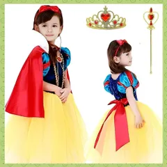 【在庫処分】キッズ ハロウィン 5点 コスプレ 仮装 子供 プリンセス ドレス 白雪姫 お姫様 [OJUMAH]