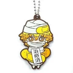 【中古】キーホルダー・マスコット(キャラクター) 我妻善逸 「鬼滅の刃 キャラばんちょうこう ラバーマスコット 参ノ型」